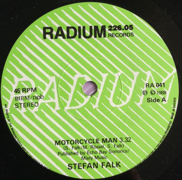 Stefan Falk : Motorcycle Man (7", Single)