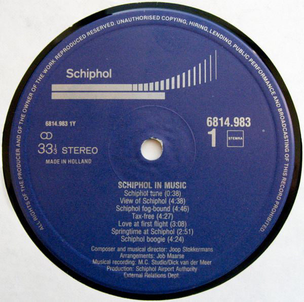 Joop Stokkermans : Schiphol In Music (LP, Album, Gat)