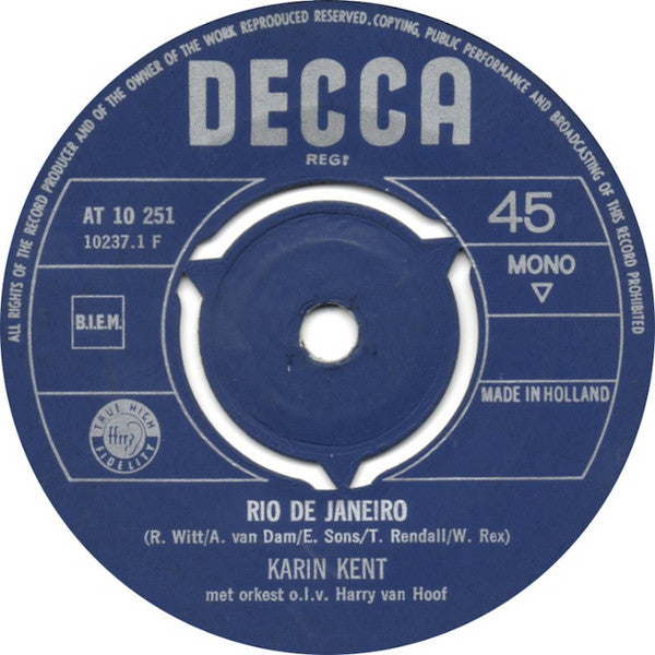 Karin Kent : Jelle Sal Wel Sien (7", Mono)