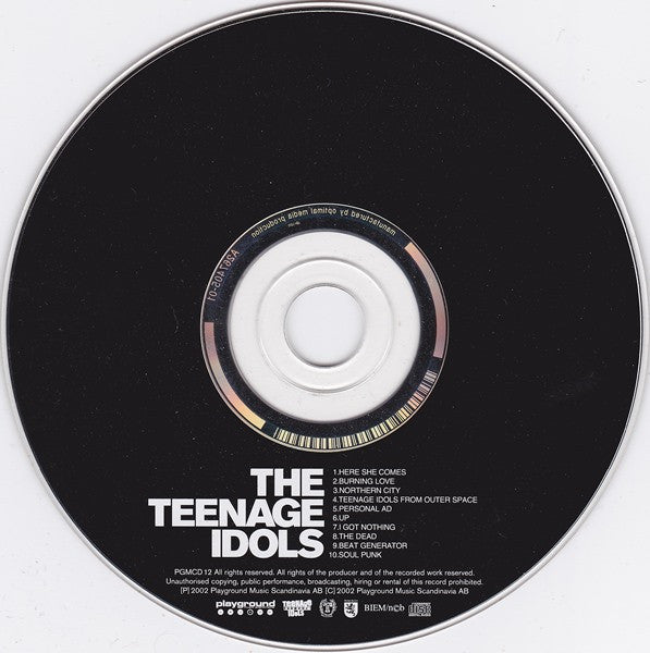 The Teenage Idols : The Teenage Idols (CD, Album)