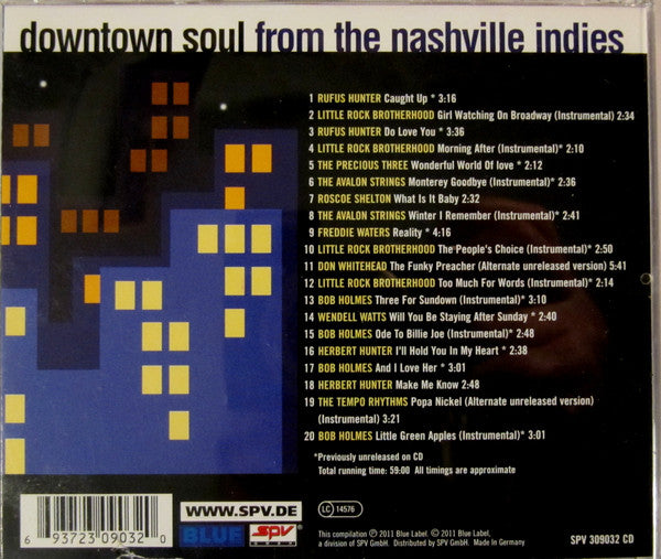 Various : Downtown Soul From The Nashville Indies (CD, Comp)