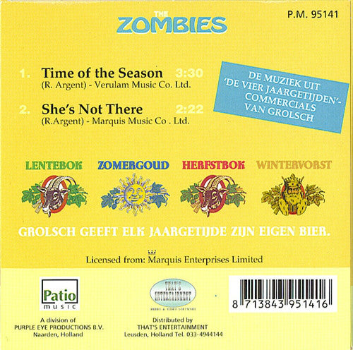 The Zombies : Time Of The Season / She's Not There (CD, Promo)