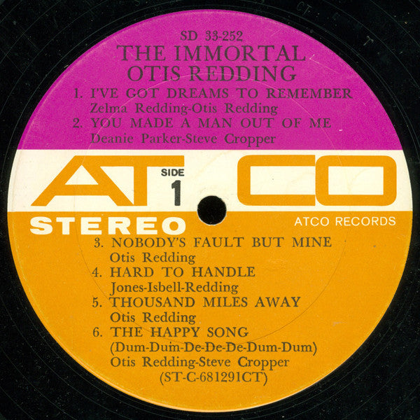 Otis Redding : The Immortal Otis Redding (LP, Album, CT )