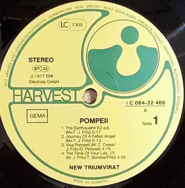 Triumvirat : Pompeii (LP, Album, Gat)