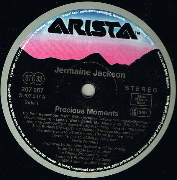 Jermaine Jackson : Precious Moments (LP, Album)