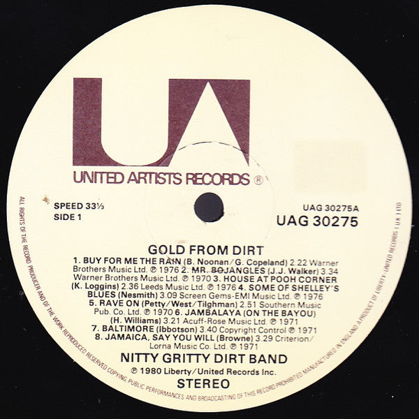 Nitty Gritty Dirt Band : Gold From Dirt (LP, Comp)