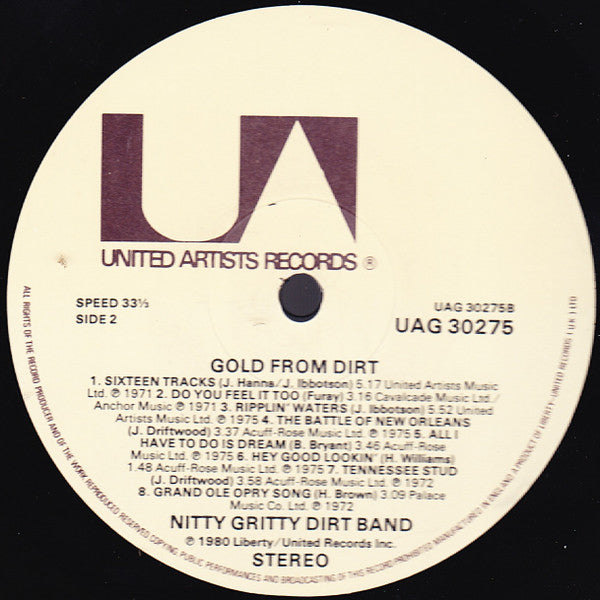 Nitty Gritty Dirt Band : Gold From Dirt (LP, Comp)