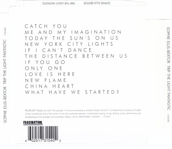 Sophie Ellis-Bextor : Trip The Light Fantastic (CD, Album)