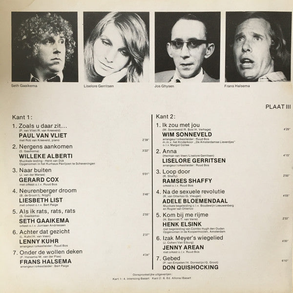 Various : Cabaret Drieluik (3xLP, Comp)