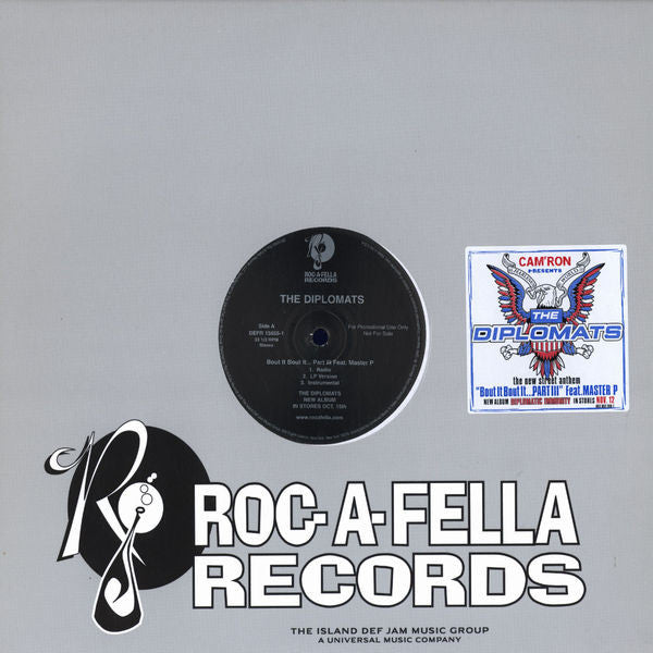 Cam'ron Presents The Diplomats : Bout It Bout It... Part III / I'm Ready (12", Promo)