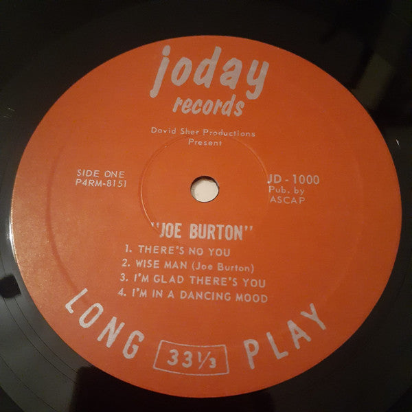 Joe Burton : Subtle Sound (LP, Album, Mono)