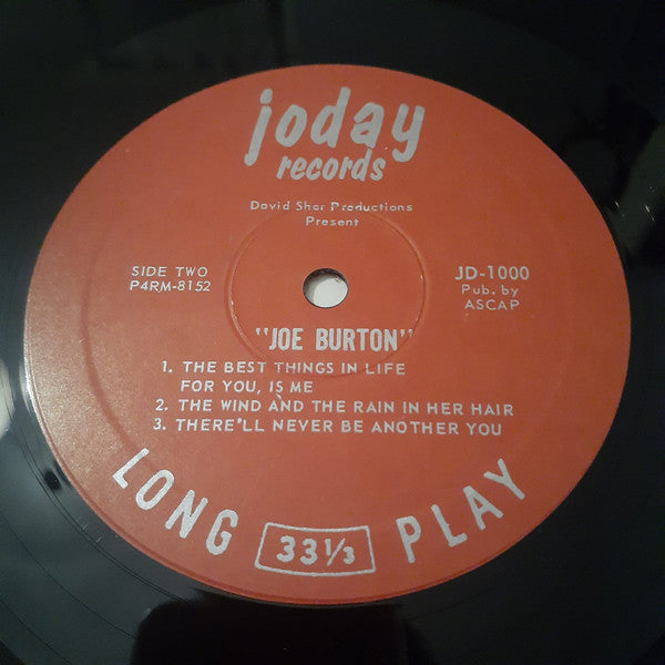 Joe Burton : Subtle Sound (LP, Album, Mono)