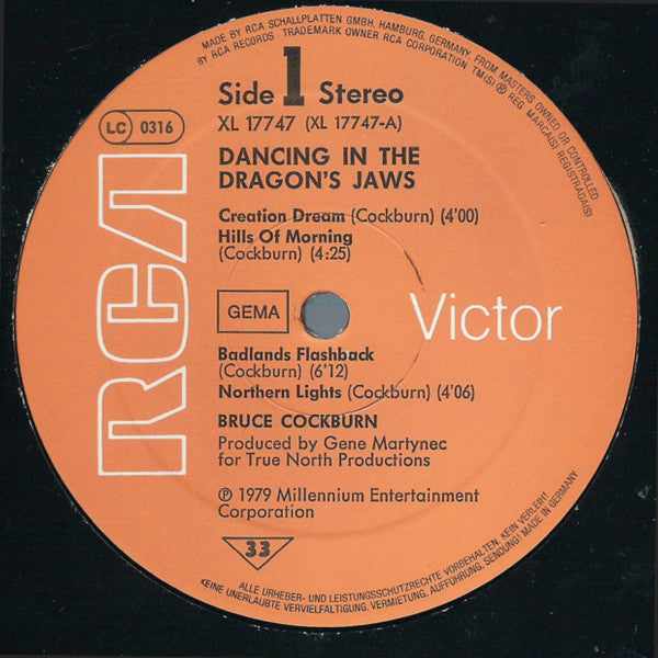 Bruce Cockburn : Dancing In The Dragon's Jaws (LP, Album)