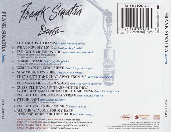 Frank Sinatra : Duets (CD, Album)