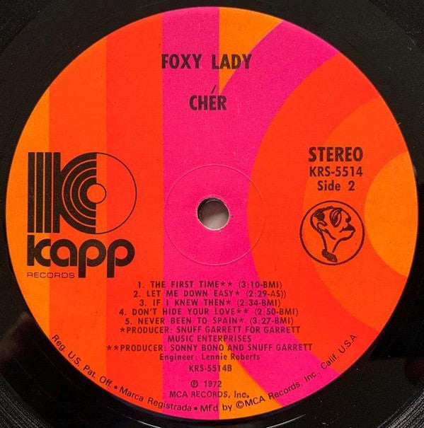 Cher : Foxy Lady (LP, Album, Mis)