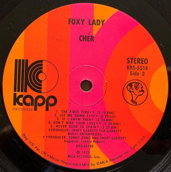 Cher : Foxy Lady (LP, Album, Mis)