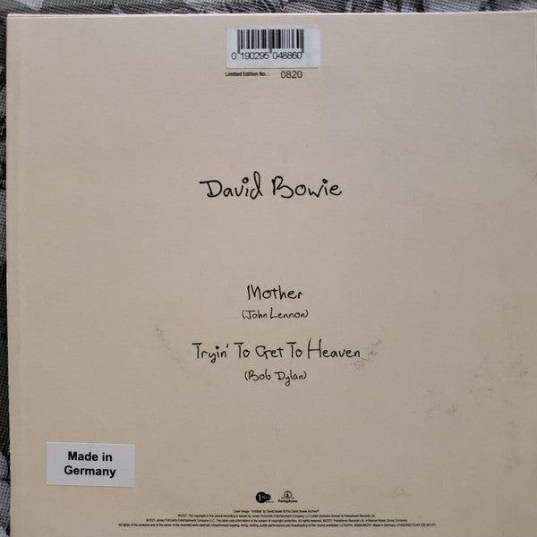 David Bowie : Mother / Tryin' To Get To Heaven (7", Single, Ltd, Num, Cre)
