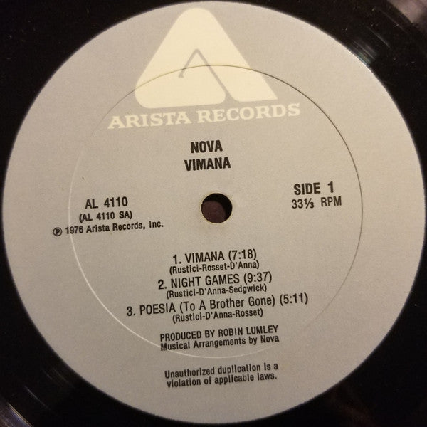Nova (38) : Vimana (LP, Album)