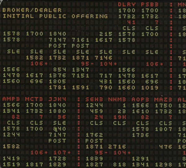 Broker/Dealer : Initial Public Offering (CD, Album, Enh)
