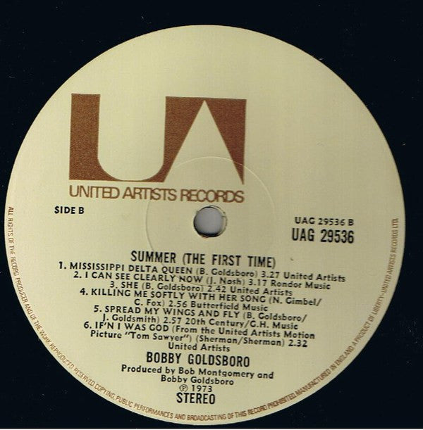 Bobby Goldsboro : Summer (The First Time) (LP, Album, Gat)