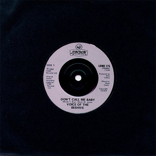 Voice Of The Beehive : Don't Call Me Baby (7", Single, Ltd)