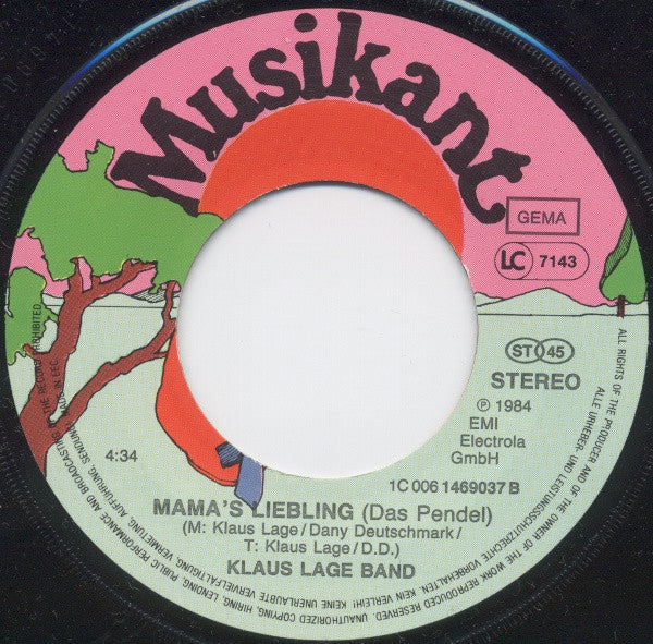 Klaus Lage Band : 1000 Und 1 Nacht (Zoom!) (7", Single)