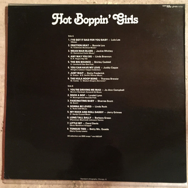 Various : Hot Boppin' Girls Vol. II (LP, Comp)