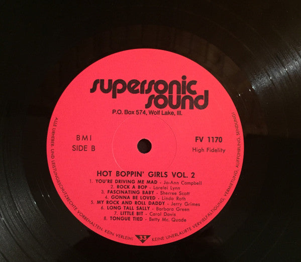 Various : Hot Boppin' Girls Vol. II (LP, Comp)