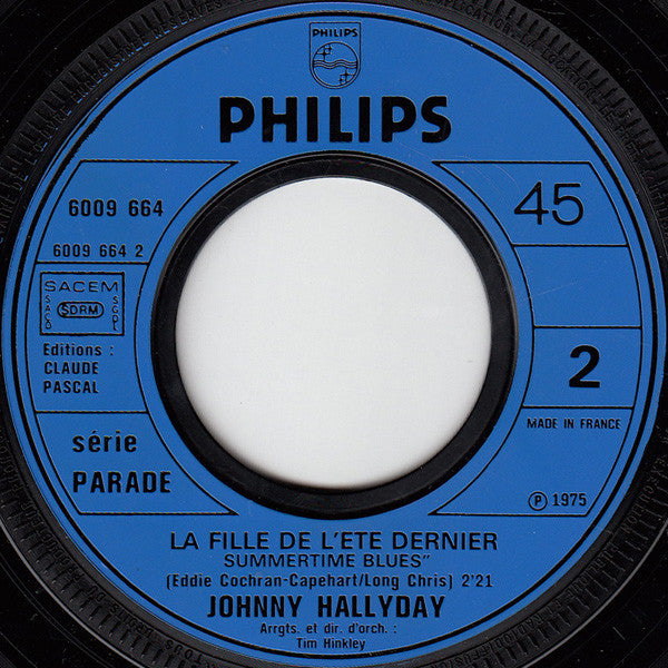 Johnny Hallyday : Hey, Lovely Lady (7", Single)