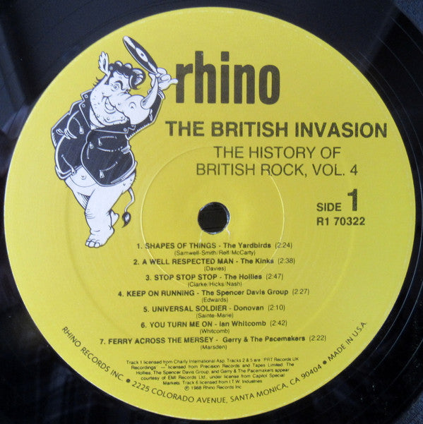 Various : The British Invasion: The History Of British Rock, Vol. 4 (LP, Comp)
