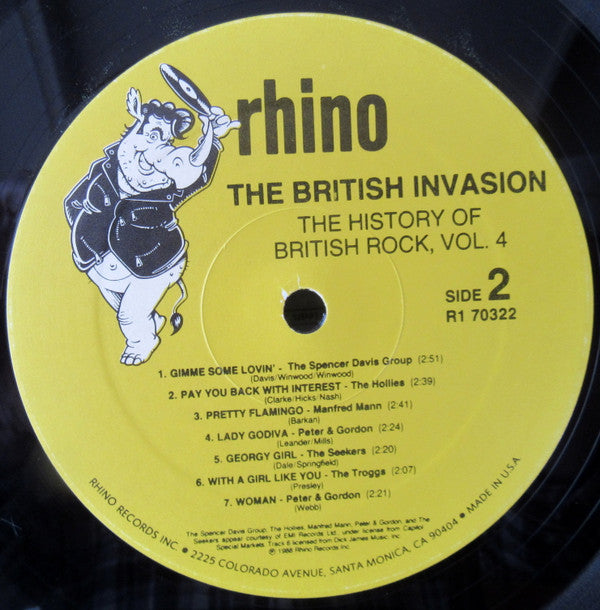 Various : The British Invasion: The History Of British Rock, Vol. 4 (LP, Comp)