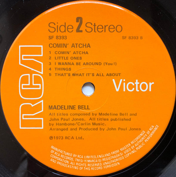 Madeline Bell : Comin' Atcha (LP, Album)