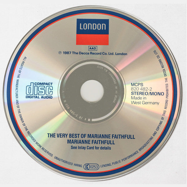 Marianne Faithfull : The Very Best Of Marianne Faithfull (CD, Comp, Mono)