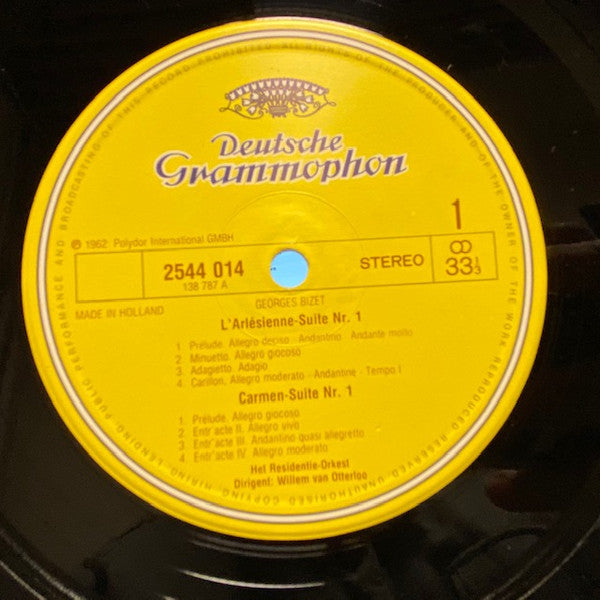 Georges Bizet - Residentie Orkest · Willem van Otterloo : Suites - »L'Arlesienne« · »Carmen« (LP, RE)