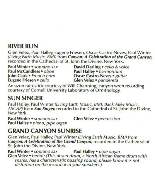 Paul Winter (2) : Wolf Eyes (CD, Comp)