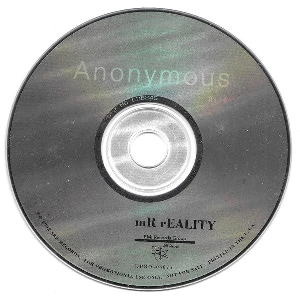 Mr. Reality (2) : Anonymous (CD, Single, Promo)