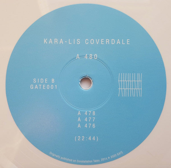 Kara-Lis Coverdale : A 480 (LP, Album, Ltd, RE, Whi)