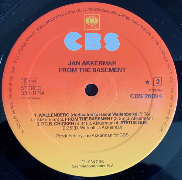 Jan Akkerman : From The Basement (LP, Album)