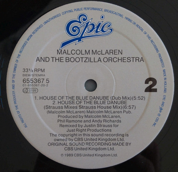 Malcolm McLaren And The Bootzilla Orchestra : House Of The Blue Danube (12")