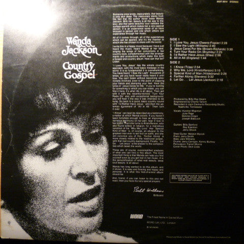 Wanda Jackson : Country Gospel (LP, Album)