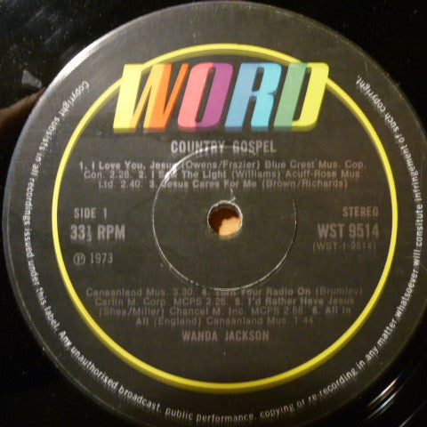 Wanda Jackson : Country Gospel (LP, Album)