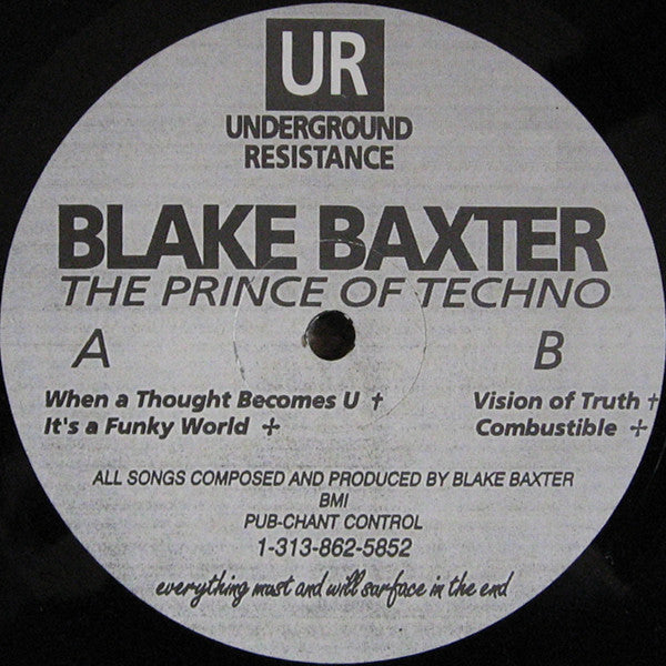 Blake Baxter : The Prince Of Techno (12", EP)