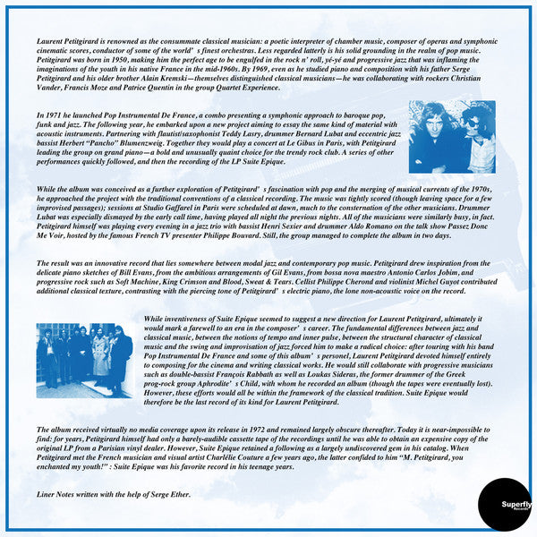 Laurent Petitgirard : Suite Epique (LP, Album, Ltd, RE, RM)
