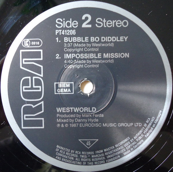 Westworld (2) : Sonic Boom Boy (12", Maxi)