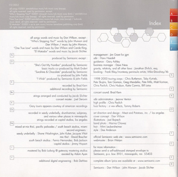 Semisonic : All About Chemistry (CD, Album)