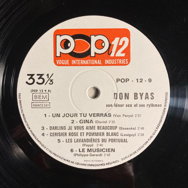 Don Byas Et Ses Rythmes : Don Byas Son Tenor Sax Et Ses Rythmes (LP, Comp, Dee)