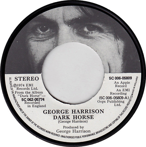 George Harrison : Dark Horse (7")