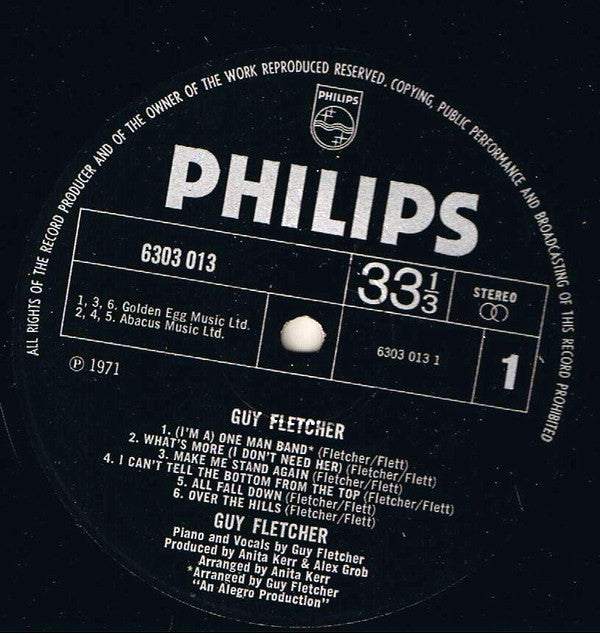 Guy Fletcher (2) : Guy Fletcher (LP, Album)