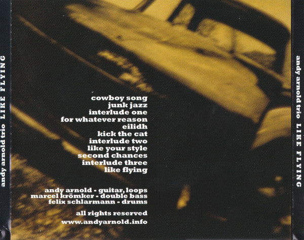 Andy Arnold Trio, Marcel Krömker, Felix Schlarmann : Like Flying (CD)