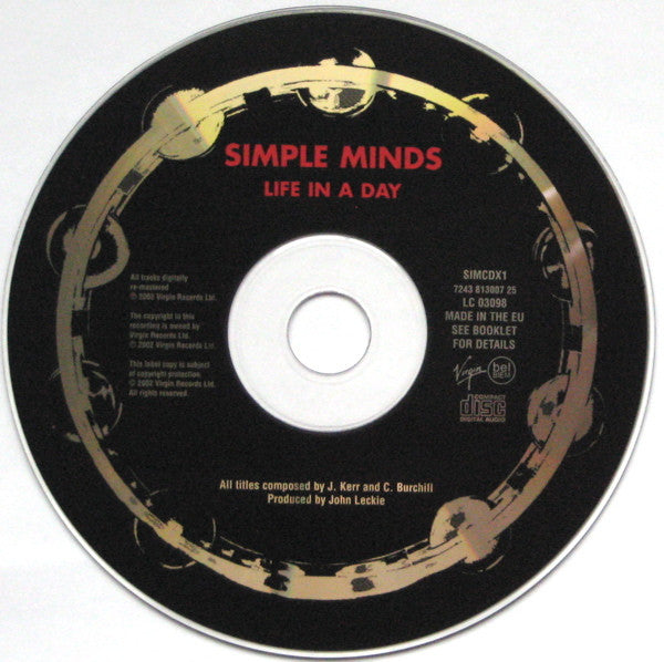 Simple Minds : Life In A Day (CD, Album, RE, RM, LP )